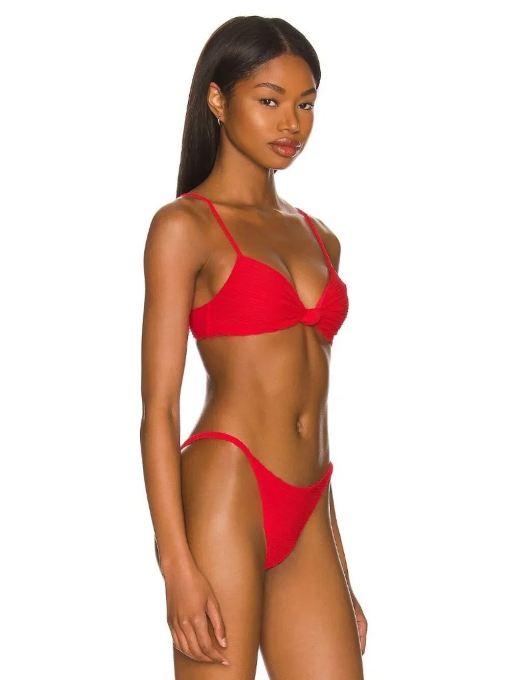 Vix Swimwear Erin Knot Bikini Top in Red